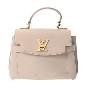 Louis Vuitton Lockme Ever Greige Grained Calfskin Handbag